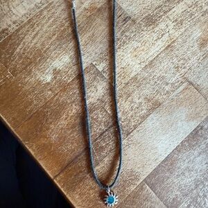 Turquoise Sun Pendant Necklace